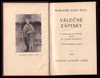 Josef Jiří Švec: Válečné zápisky