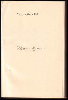 Vítězslav Nezval: Valerie a týden divů