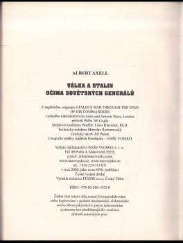 Albert Axell: Válka a Stalin očima sovětských generálů