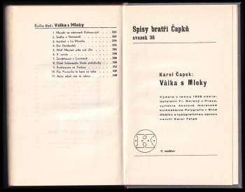 Karel Čapek: Válka s Mloky