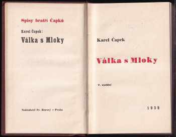 Karel Čapek: Válka s Mloky