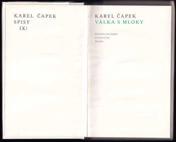 Karel Čapek: Válka s Mloky