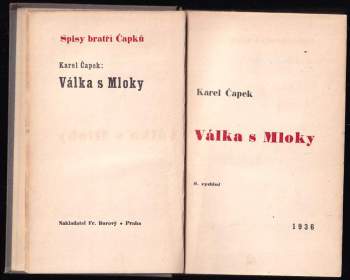 Karel Čapek: Válka s Mloky - 6. vydání