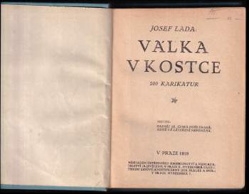 Josef Lada: Válka v kostce
