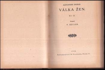 Alexandre Dumas: Válka žen