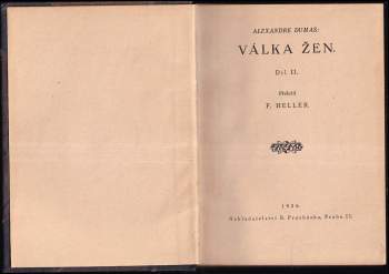 Alexandre Dumas: Válka žen