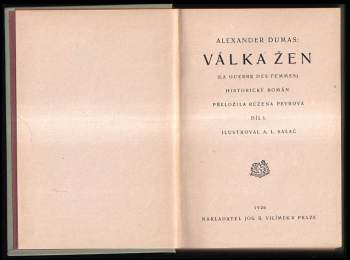 Alexandre Dumas: Válka žen