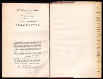 Josephus Flavius: Válka židovská