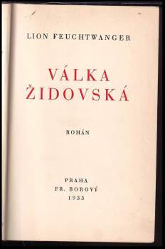 Lion Feuchtwanger: Válka židovská