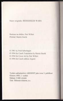 Fred Saberhagen: Války s Berserkry