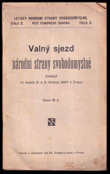Valný sjezd národní strany svobodomyslné