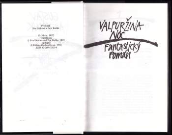 Gustav Meyrink: Valpuržina noc ; Bílý dominikán