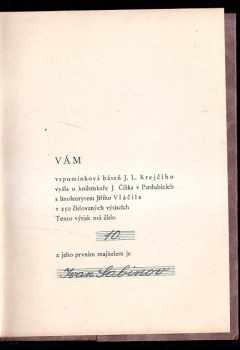J. L Krejčí: Květ
