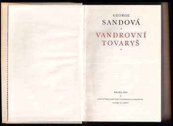 George Sand: Vandrovní tovaryš