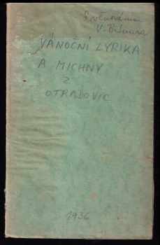 Vánoční lyrika Adama Michny z Otradovic