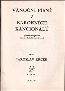Vánoční písně z barokních kancionálů