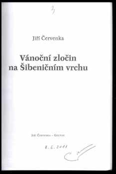 Jiří Červenka: Vánoční zločin na Šibeničním vrchu
