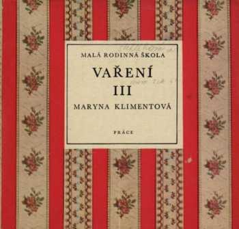 Maryna Klimentová: Vaření