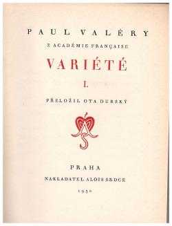 Paul Valéry: Variété