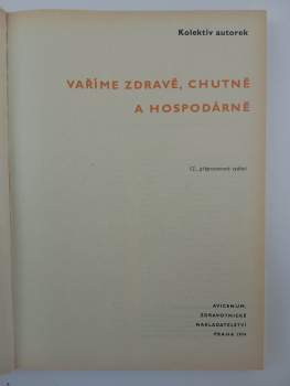 Vaříme zdravě, chutně a hospodárně