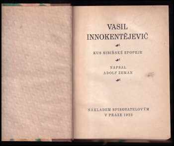 Adolf Zeman: Vasil Innokentějevič