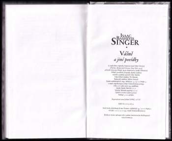 Isaac Bashevis Singer: Vášně a jiné povídky