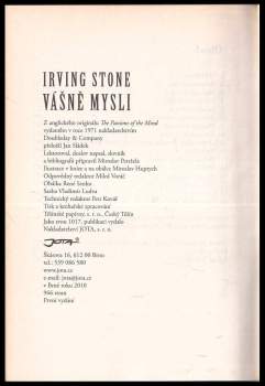 Irving Stone: Vášně mysli