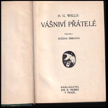 H. G Wells: Vášniví přátelé