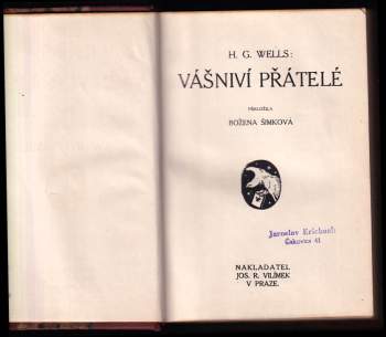 H. G Wells: Vášniví přátelé