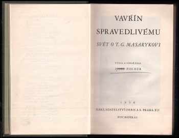 Josef Ludvík Fischer: Vavřín spravedlivému