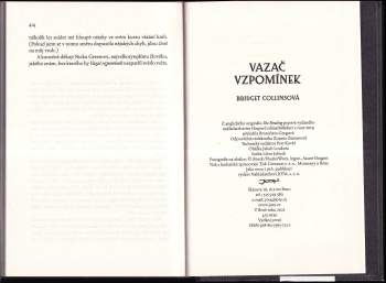 Bridget Collins: Vazač vzpomínek