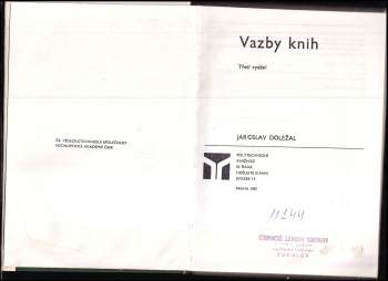 Jaroslav Doležal: Vazby knih