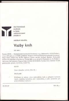 Jaroslav Doležal: Vazby knih