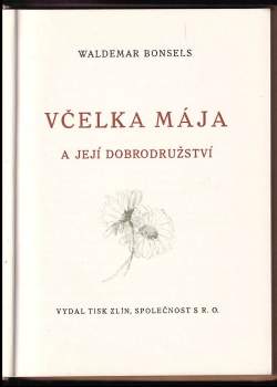 Waldemar Bonsels: Včelka Mája a její dobrodružství