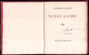 Jaromír Rašín: Včely a lidé