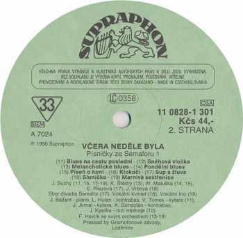 Various: Včera Neděle Byla (Písničky Ze Semaforu 1)