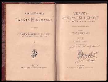 Ignát Herrmann: Vdavky Nanynky Kulichovy a co se kolem nich seběhlo