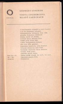 Georges Simenon: Vdova Coudercová ; Mladý Cardinaud