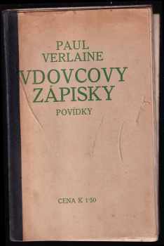 Paul Verlaine: Vdovcovy zápisky - povídky