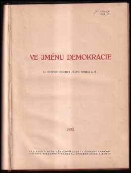 A. Š: Ve jménu demokracie