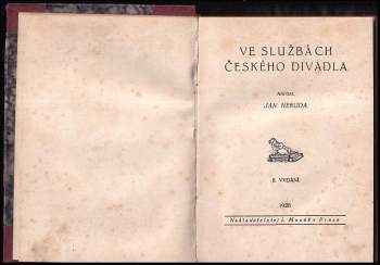 Jan Neruda: Ve službách českého divadla