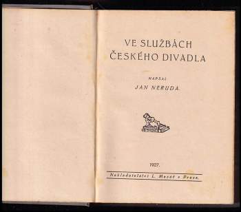 Jan Neruda: Ve službách českého divadla