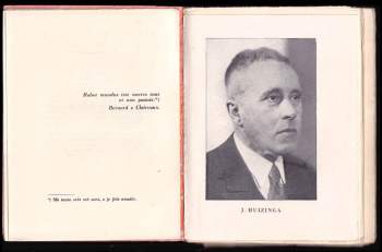 Johan Huizinga: Ve stínech zítřka