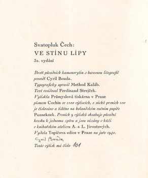 Svatopluk Čech: Ve stínu lípy