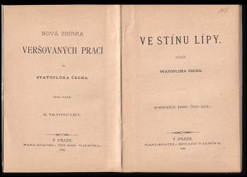 Svatopluk Čech: Ve stínu lípy