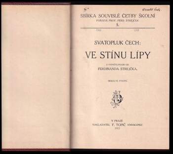 Svatopluk Čech: Ve stínu lípy