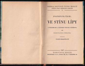 Svatopluk Čech: Ve stínu lípy