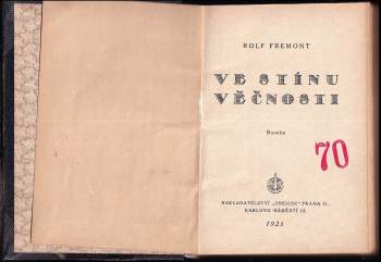 Rolf Fremont: Ve stínu věčnosti