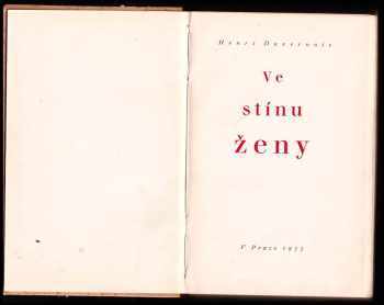 Henri Duvernois: Ve stínu ženy