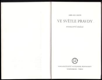 Abd-ru-shin: Ve světle Pravdy